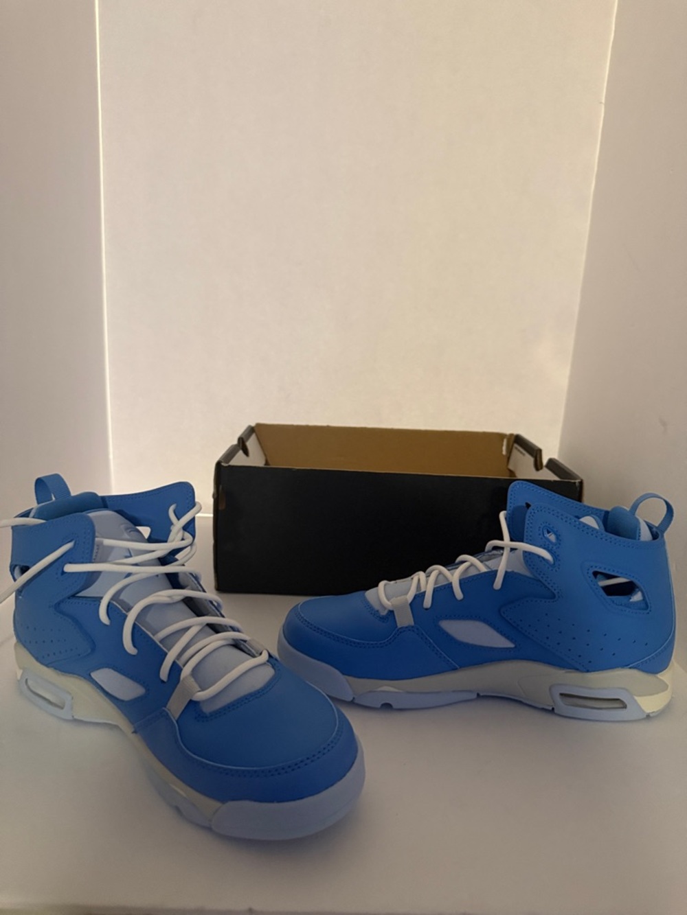 Jordan Flight Club 91 GS Blue White Size 4.5Y Womens 6